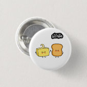 Best Friends Bread & Butter Ronde Button 3,2 Cm (Voorkant /achterkant)