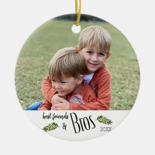 Best Friends & BROS-fotokerstversiering Keramisch Ornament