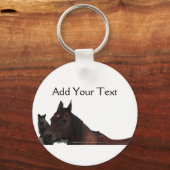 Best Friends Cat and Horse Cuddle Up Sleutelhanger (Voorkant)