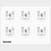 Best Friends Collectie Transparant Ronde Sticker (Vel)