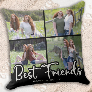 Best Friends Cool Friendship Photo Collage Kussen