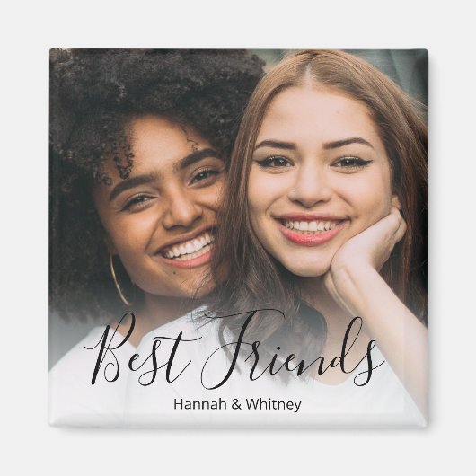 Best Friends Custom Photo Magnet Magneet (Voorkant)