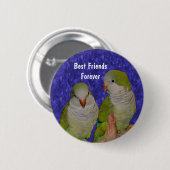 Best Friends Cute Birds Friendship Button (Voorkant /achterkant)