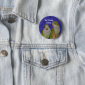 Best Friends Cute Birds Friendship Button (In situ)