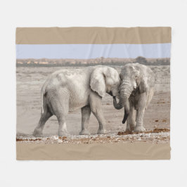 Best Friends Elephants Fleece Deken