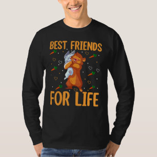 Best Friends for Life Beaver and Bunny Egg Huntin T-shirt