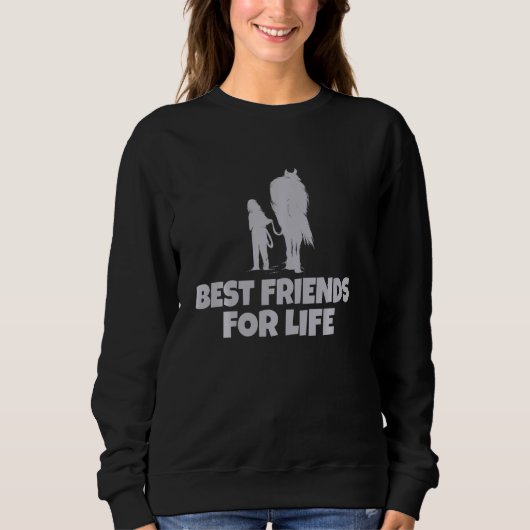 Best Friends for Life Horse Riding Trui (Voorkant)