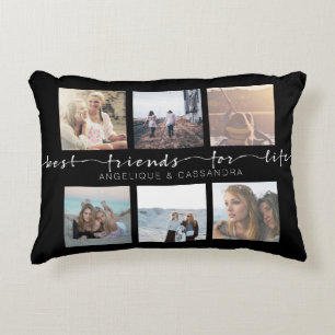 Best Friends for Life Instagram Photo Typografie Decoratief Kussen