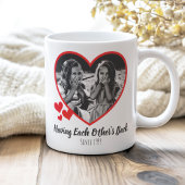 Best Friends For Life Two Photo Heart Koffiemok