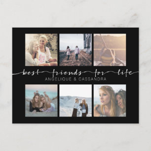 Best Friends for Life Typography Instagram Photos Briefkaart