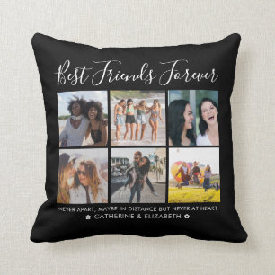 Best Friends Forever 6 Fotocitaat Script Zwart Kussen