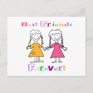 Best Friends Forever BFF-cadeautjes Briefkaart