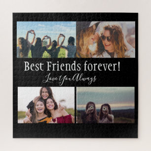 Best Friends Forever, BFF, Photo Collage Black Legpuzzel