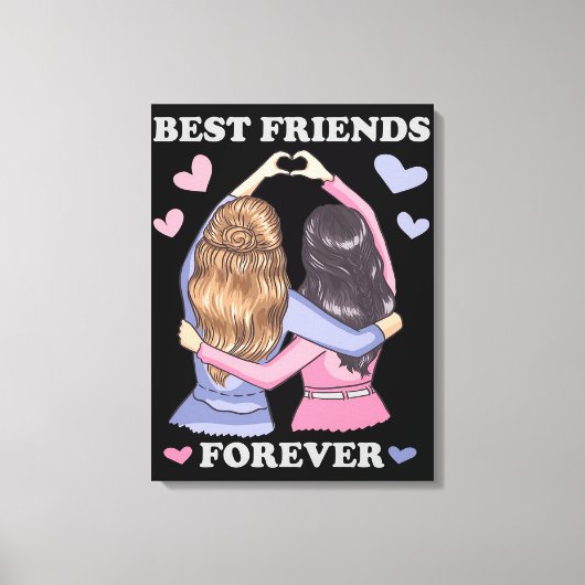Best Friends Forever Canvas Afdruk (Voorkant)