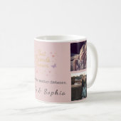 Best Friends Forever – Custom 4-Photo Collage Mug (Devant droit)