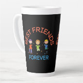 BEST FRIENDS FOREVER, FRIENDSHIP, FRIEND DAY LATTE MOK (Linkerhoek)
