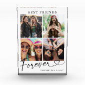 Best Friends Forever Heart Script Typography Fotoblokken (Voorkant)