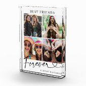 Best Friends Forever Heart Script Typography Fotoblokken (Rechts)