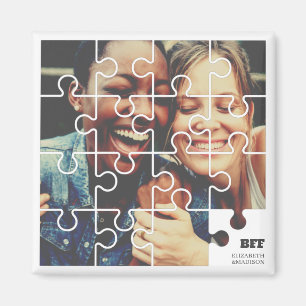 Best Friends Forever Moderne Puzzle Gift Magneet