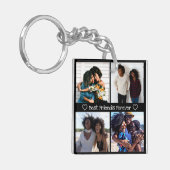 Best Friends Forever Monogram Foto Collage Sleutelhanger (Voorkant Links)