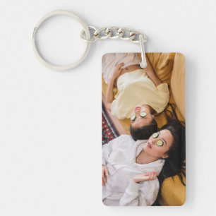 Best Friends Forever Script Custom Photo BFF Sleutelhanger
