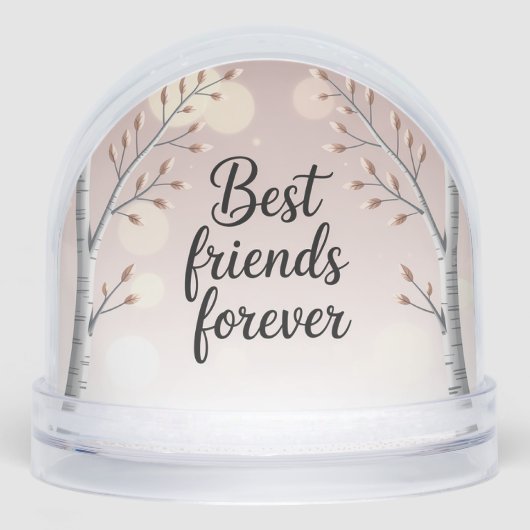 Best Friends Forever Snow Globe – Cute Minimal Fri (Avant)