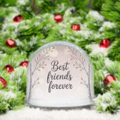 Best Friends Forever Snow Globe – Cute Minimal Fri (Noël)