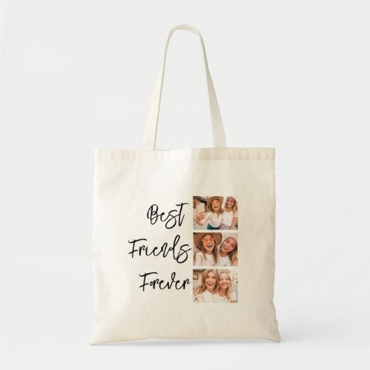 Best Friends Gift Photo Collage Tote Bag (Voorkant)