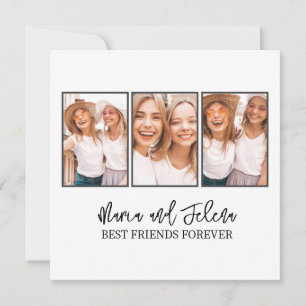 Best Friends Gift Photo Template Greeting Card