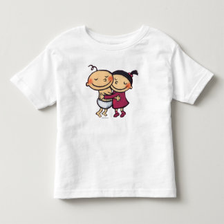 Best Friends Hugging Kinder Shirts