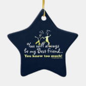 Best Friends Knows Keepomwille Keramisch Ornament (Achterkant)