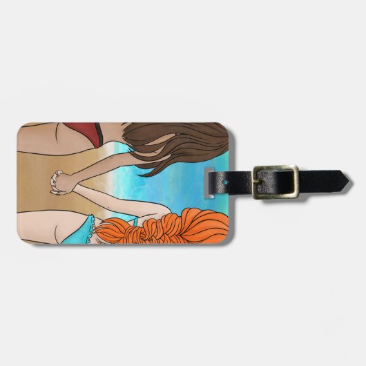 Best Friends Luggage Tag Bagagelabel (Voorkant horizontaal)