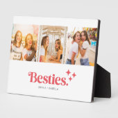 Best Friends Modern Photo Collage Plaque (Côté)