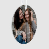 Best Friends Personalized Foto Ornament (voorkant)