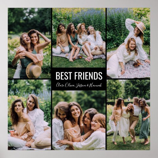 Best Friends Personalized Foto Poster (Voorkant)