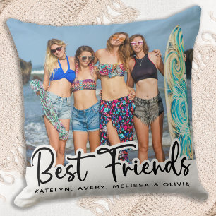 Best Friends Personalized Trendy Friendship Foto Kussen