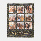 Best Friends Photo Collage Fleece Deken (Voorkant)