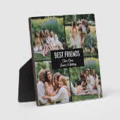 Best Friends Photo Collage Plaque Fotoplaat (Voorkant)