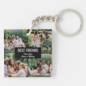 Best Friends Photo Collage Sleutelhanger (Achterkant)