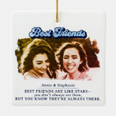 Best Friends Photo in Keepomwille Keramisch Ornament (Achterkant)