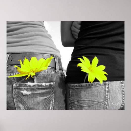 Best Friends Poster Black & White (Voorkant)