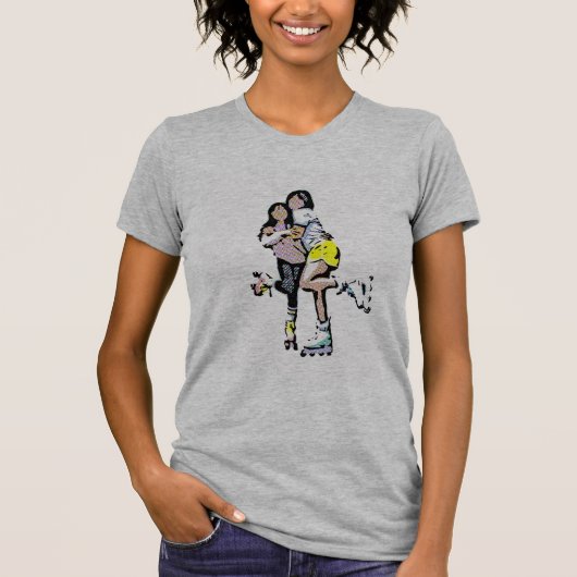 Best Friends Roller Schaats Comic Book T-shirt (Voorkant)