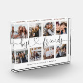 Best Friends Script Gift for Friends Photo Collage Fotoblokken (Links)