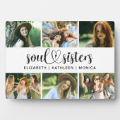 Best Friends Script Photo Collage Plaque Fotoplaat (voorkant)