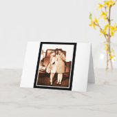 Best Friends Sepia Kaart (Gele Bloem)