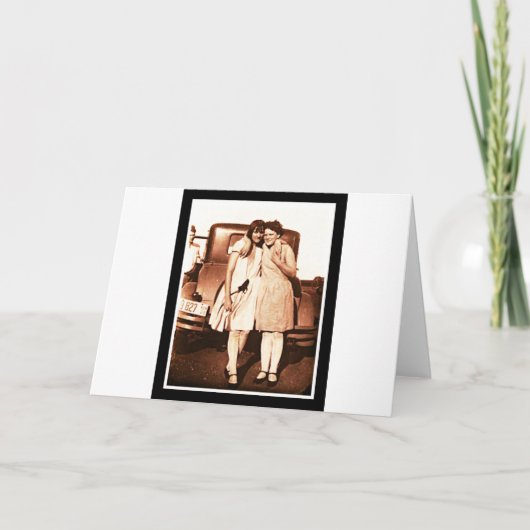 Best Friends Sepia Kaart (Voorkant)