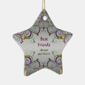 Best Friends - Swirl Pattern Star Ornament (Rechts)
