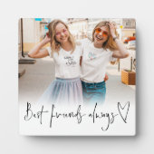 Best Friends Toujours Script Coeur Photo Plaque (Devant)