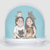 Best Friends with Dogs Snow Globe - Joli Noël (Arrière)