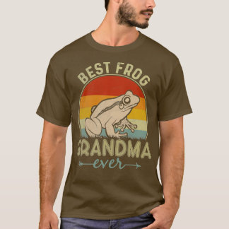 Best Frog Grandma Ever Retro Funny Moederdag T-shirt